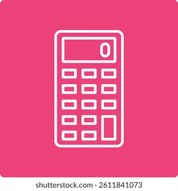 Calculator vector icon. Can be used for printing, mobile and web applications.