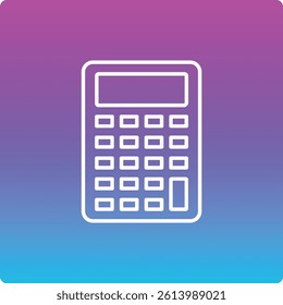 Calculator vector icon. Can be used for printing, mobile and web applications.