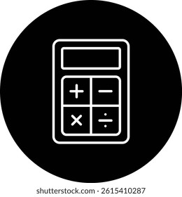 Calculator vector icon. Can be used for printing, mobile and web applications.