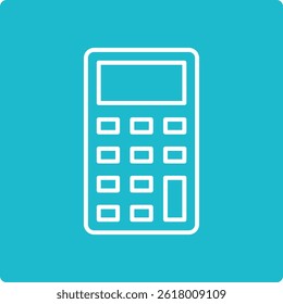 Icono de Vector de la calculadora. Se puede utilizar para aplicaciones de impresión, móviles y de Web.