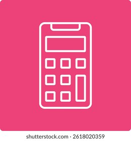 Icono de Vector de la calculadora. Se puede utilizar para aplicaciones de impresión, móviles y de Web.