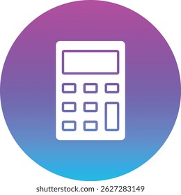 Calculator vector icon. Can be used for printing, mobile and web applications.