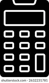 Icono de Vector de la calculadora. Se puede utilizar para aplicaciones de impresión, móviles y de Web.