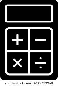 Icono de Vector de la calculadora. Se puede utilizar para aplicaciones de impresión, móviles y de Web.