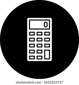 Calculator vector icon. Can be used for printing, mobile and web applications.