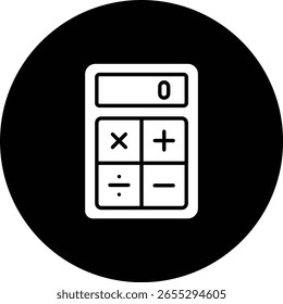 Icono de Vector de la calculadora. Se puede utilizar para aplicaciones de impresión, móviles y de Web.