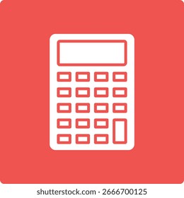 Icono de Vector de la calculadora. Se puede utilizar para aplicaciones de impresión, móviles y de Web.