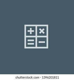 Calculator vector icon. Calculator concept stroke symbol design. Thin graphic elements vector illustration, outline pattern for your web site design, logo, UI. EPS 10.