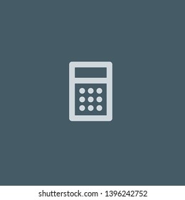 Calculator vector icon. Calculator concept stroke symbol design. Thin graphic elements vector illustration, outline pattern for your web site design, logo, UI. EPS 10.