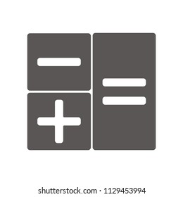 Calculator vector icon for design in a flat style