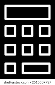 Calculator Vector Icon Design Illustration