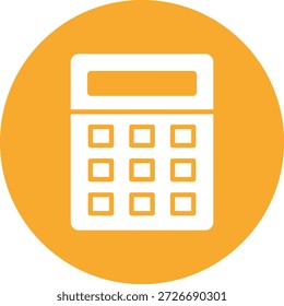 Ilustración de diseño de íconos de Vector de calculadora