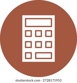 Calculator Vector Icon Design Illustration