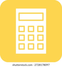 Ilustración de diseño de íconos de Vector de calculadora