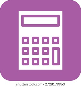 Ilustración de diseño de íconos de Vector de calculadora