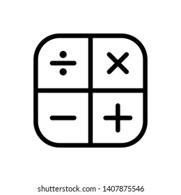 Calculator Vector Icon Design Template