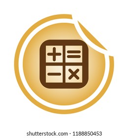 Calculator vector icon. filled flat sign for mobile concept and web design. Symbol, logo illustration