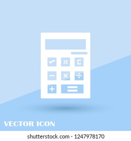 Calculator vector icon. filled flat sign for mobile concept
