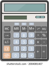 Calculator vector icon. Flat illustration style