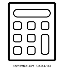 calculator vector icon flat and modern style.