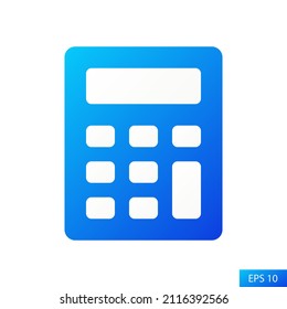 Calculator vector icon in flat style design for website design, app, UI, isolated on white background. EPS 10 vector illustration.