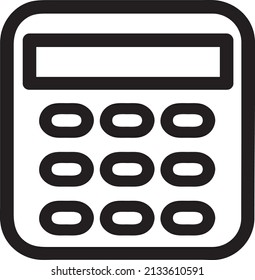 Calculator vector icon in the flat style..eps
