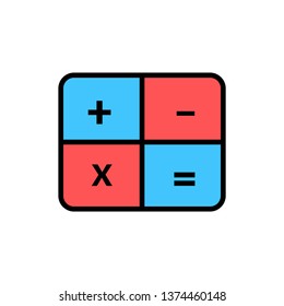 calculator vector icon- Full editable calculator vector icon for website or mobile apps.