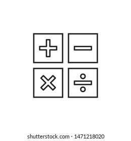 Calculator vector icon. Calculator vector illustration