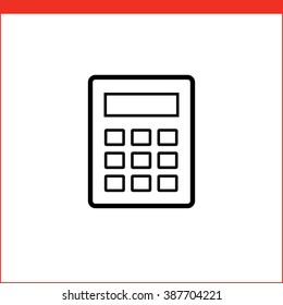 Calculator vector icon. Vector illustration