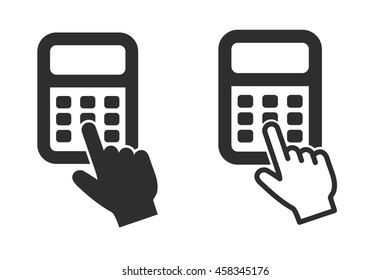 Calculator vector icon. Illustration isolated on white background for graphic and web design.