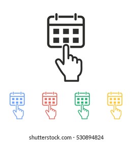 Calculator vector icon. Illustration isolated on white background for graphic and web design.