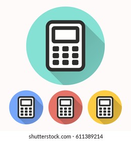 Calculator vector icon. Illustration isolated for graphic and web design.