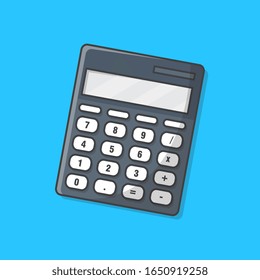 Calculator Vector Icon Illustration. School And Office Icon