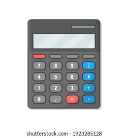 Calculator Vector Icon Illustration. School And Office Icon