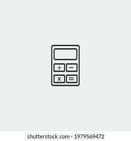 Calculator vector icon illustration sign