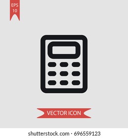 Calculator vector icon, illustration symbol