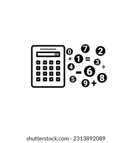Calculator Vector and Icon Ilustration Syimbol
