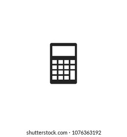 Calculator vector icon isolated on white background