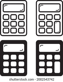 Calculator Vector Icon Isolated On Transparent Background. Calculator vector icon for web illustration