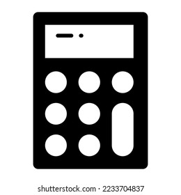 Icono del vector de cálculo aislado en fondo blanco