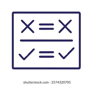 Calculator vector icon isolated on white background
