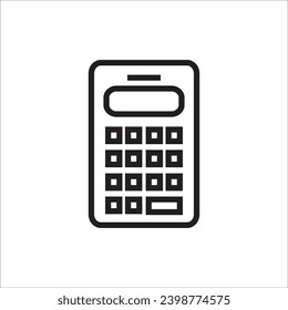 calculator vector icon line template