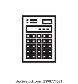 calculator vector icon line template