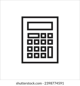 calculator vector icon line template