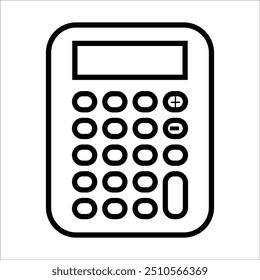 calculator vector icon line template