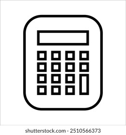 calculator vector icon line template