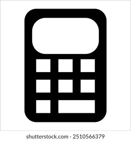 modelo de linha de ícone de vetor da calculadora