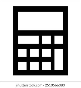 calculator vector icon line template