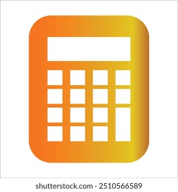 Plantilla de línea de icono de Vector de calculadora