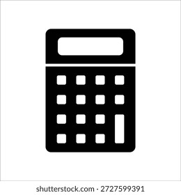 modelo de linha de ícone de vetor da calculadora